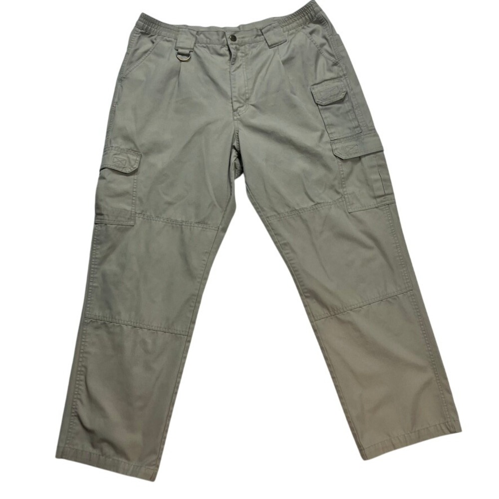 PROPER MEN Khaki Tactical Cargo Pants Size 40x32 Polyester Cotton Blend‎